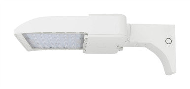 150 Watt LED Parking Lot Area Light - Wall Mount - 20800 Lumens - 5000K Daylight - 120-277V - White Finish