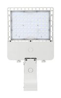 150 Watt LED Parking Lot Area Light - Wall Mount with Motion Sensor - 20800 Lumens - 5000K Daylight - 120-277V - White Finish