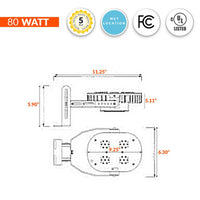 80 Watt LED Retrofit Kit Plate - 8,800 Lumens