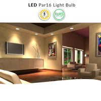 6.5 Watt LED PAR16 Bulb - E26 Medium Base - 500 Lumens - 3000K Soft White - 120V - Dimmable
