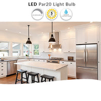 7 Watt LED PAR20 Bulb - E26 Medium Base - 520 Lumens - 4000K Cool White - 120V - Dimmable