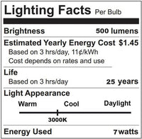 Wet Location LED PAR20 Bulb - 6.5 Watt - 520 Lumens - 3000K Soft White - 25 Deg Beam - E26 Medium Base - 120V - Dimmable