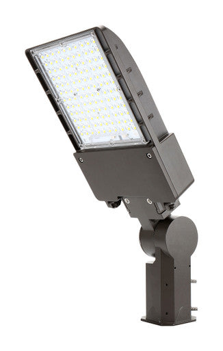 40 Watt LED Parking Lot Area Light - Slipfitter Mount - 5600 Lumens - 5000K Daylight - 120-277V - Bronze Finish