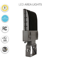 40 Watt LED Parking Lot Area Light - Trunnion Mount - 5600 Lumens - 5000K Daylight - 120-277V - Bronze Finish