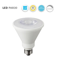 LED PAR30 Longneck Bulb - 10 Watt - 750 Lumens - 4000K Cool White - E26 Medium Base - 120V - Dimmable
