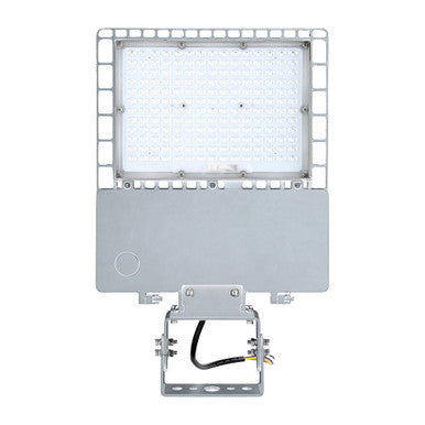 105 Watt LED Parking Lot Area Light - Trunnion Mount - 13800 Lumens - 5000K Daylight - 480V - White Finish