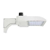 150 Watt LED Parking Lot Area Light - Pole Mount with Motion Sensor and Photocell - 20800 Lumens - 5000K Daylight - 120-277V - White Finish