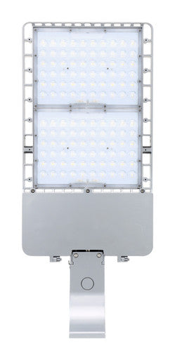 250 Watt LED Parking Lot Area Light - Pole Mount - 34500 Lumens - 5000K Daylight - 120-277V - White Finish