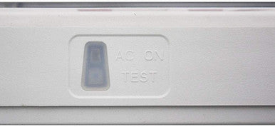 Wet Location Universal Single/Double Face Red & Green Led Exit Sign Combo Unit Grey Finish White Faceplate