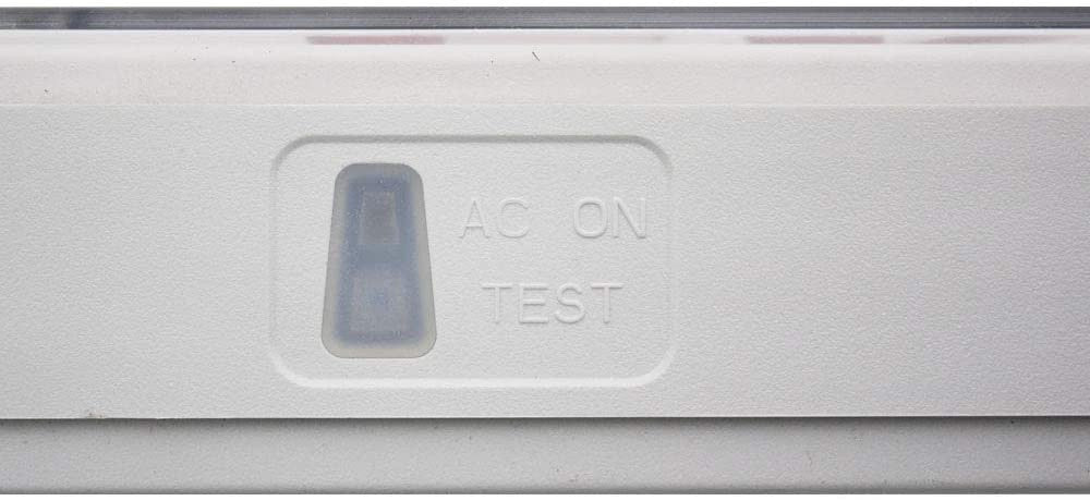 Wet Location Universal Single/Double Face Red & Green Led Exit Sign Combo Unit Grey Finish White Faceplate