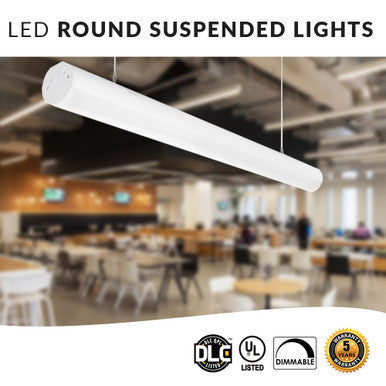 LED Hollow Circle Pendant Lights - Suspended Indoor Pendant Fixtures - Multiple Finish Options