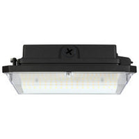 LED Wide Beam Canopy Light - Multi Watt Selectable 70/56/42/28W - 10500 Max Lumens - 120-277V - Color Temperature Selectable 30K/40K/50K - Bronze Finish