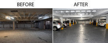 LED Wide Beam Canopy Light - Multi Watt Selectable 70/56/42/28W - 10500 Max Lumens - 120-277V - Color Temperature Selectable 30K/40K/50K - Bronze Finish