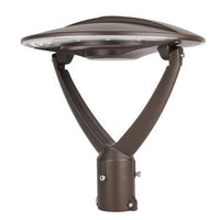 Indirect LED Post Light - Watt Selectable 40W/30W/20W/12W - Color Selectable 30K/40K/50K - 120-277V - 0-10V Dimmable - Silver Finish