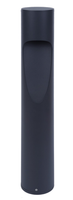 LED Garden Pathway Bollard Light - 15 Watts 1500 Lumens - Color Selectable 30K/40K/50K - 40 Inches Tall - 120-277V - Black Finish