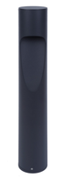 LED Garden Pathway Bollard Light - 15 Watts 1500 Lumens - Color Selectable 30K/40K/50K - 40 Inches Tall - 120-277V - Black Finish