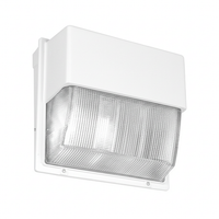 Glass Refractor Wall-Pack, LED Package 3, 4000K, Type III Medium, 347V, White, super durable - TWH LED P3 40K T3M 347 DWHXD
