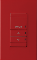 nLight Wired Aesthetic Wallpod, Raise/Lower Dimming, Red