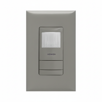 Wall Switch Sensor, Passive Dual Technology, Low Voltage, Gray