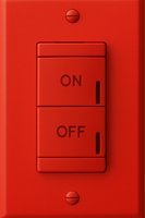 nLight Wired Aesthetic Wallpod, Red