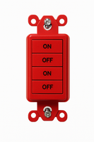 nLight Wired Aesthetic Wallpod, 2-Pole, Red