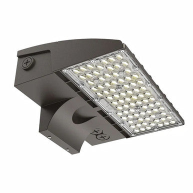 LED Full Cut Off Wall Pack - 10% Up 90% Down Light - Watt Selectable 80W/64W/48W - 11600 Max Lumens -Color Selectable 30K/40K/50K - 120-277V - White Finish - With Photocell