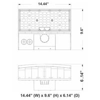 LED Full Cut Off Wall Pack - 10% Up 90% Down Light - Watt Selectable 80W/64W/48W - 11600 Max Lumens -Color Selectable 30K/40K/50K - 120-277V - White Finish - With Photocell