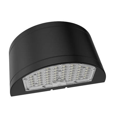 LED Full Cut Off Wall Pack - 10% Up 90% Down Light - Watt Selectable 80W/64W/48W - 11600 Max Lumens -Color Selectable 30K/40K/50K - 120-277V - Silver Finish - With Photocell