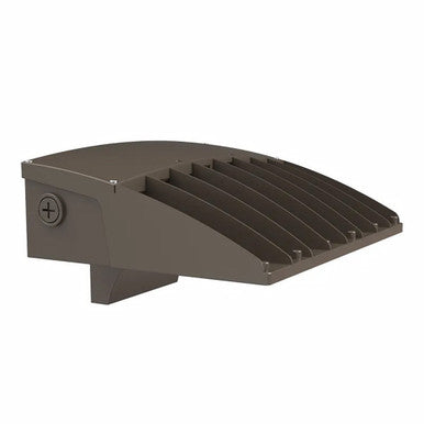 LED Full Cut Off Wall Pack - 10% Up 90% Down Light - Watt Selectable 80W/64W/48W - 11600 Max Lumens -Color Selectable 30K/40K/50K - 120-277V - Silver Finish - With Photocell