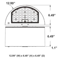 LED Full Cut Off Wall Pack - 10% Up 90% Down Light - Watt Selectable 80W/64W/48W - 11600 Max Lumens -Color Selectable 30K/40K/50K - 120-277V - Black Finish - With Photocell