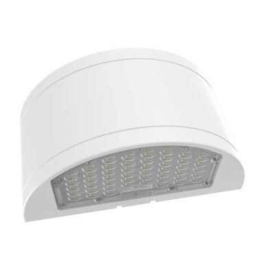 LED Full Cut Off Wall Pack - 10% Up 90% Down Light - Watt Selectable 80W/64W/48W - 11600 Max Lumens -Color Selectable 30K/40K/50K - 120-277V - Black Finish - With Photocell
