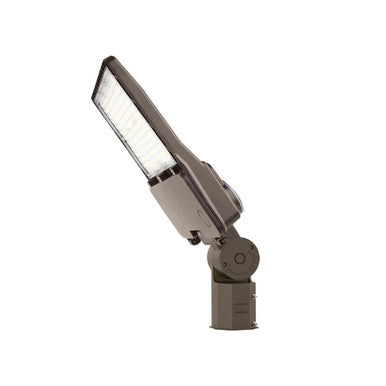 LED Parking Lot Area Light - 400W/360W/320W/300W Watt Selectable - 61000 Max Lumens - Adjustable Pole Mount - Color Selectable 40K/50K - 347-480V - Bronze Finish