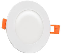6 Inch Edge Lit Recessed LED Downlight - 12 Watt- 1000 Lumens - Color Selectable 27K/30K/35K/40K/50K - 120V - Dimmable - Black Finish - Recessed Can Not Required
