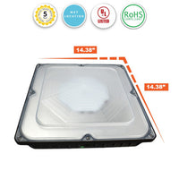 Vandal Resistant LED Canopy Light - 80 Watt - 9400 Lumens! 3000K