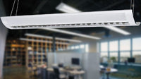 LED Linear-Parabolic Office Up/Down Light - 60 Watt - 6500 Lumens - Color Selectable 35K/40K/50K - 120-277V - With Suspension Hanging Kit
