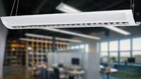 LED Linear-Parabolic Office Up/Down Light - 60 Watt - 6500 Lumens - Color Selectable 35K/40K/50K - 120-277V - With Suspension Hanging Kit