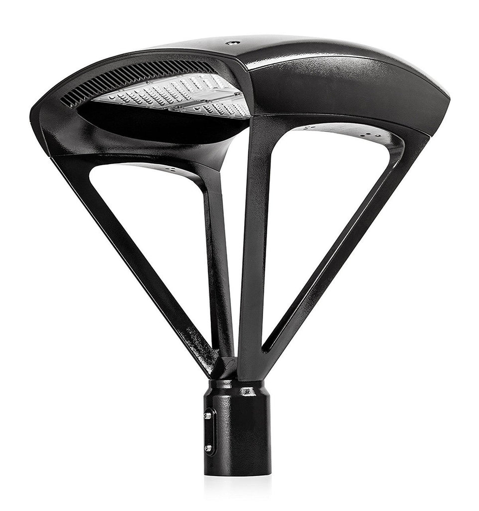 LED Modern Pole Light - 300 Watt - 39000 Lumens - 5000K Daylight - 120-277V - Bronze - Fits Up to 2.5 Inch Pole Top