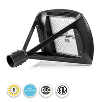 LED Modern Pole Light - 300 Watt - 39000 Lumens - 5000K Daylight - 120-277V - Bronze - Fits Up to 2.5 Inch Pole Top