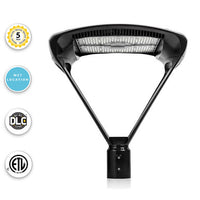LED Modern Pole Light - 300 Watt - 39000 Lumens - 5000K Daylight - 120-277V - Bronze - Fits Up to 2.5 Inch Pole Top