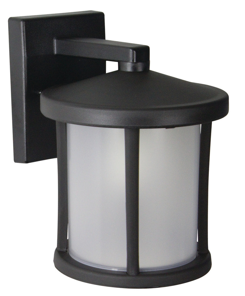 Tuscano LED Polycarbonate Wall Light - Black Finish - UL Listed Wet - 13 Watt - 1280 Lumens - 4000K Cool White