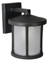 Tuscano LED Polycarbonate Wall Light - Black Finish - UL Listed Wet - 13 Watt - 1280 Lumens - 4000K Cool White
