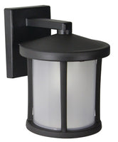 Tuscano LED Polycarbonate Wall Light - Black Finish - UL Listed Wet - 13 Watt - 1280 Lumens - 4000K Cool White
