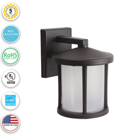 Tuscano Incandescent Polycarbonate Wall Light - Bronze Finish - UL Listed Wet