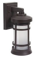 Milano LED Large Polycarbonate Wall Light - Bronze Finish - UL Listed Wet - 13 Watt - 1140 Lumens - 3000K Soft White
