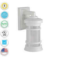 Milano Incandescent Large Polycarbonate Wall Light - White Finish - UL Listed Wet
