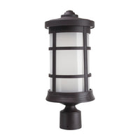 Milano LED Polycarbonate Post Light - Bronze Finish - UL Listed Wet - 13 Watt - 1140 Lumens - 3000K Soft White