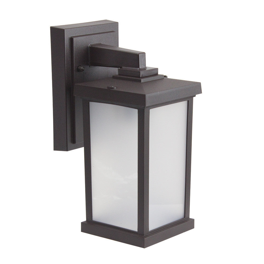 Napoli LED Large Polycarbonate Wall Light - Bronze Finish - UL Listed Wet - 13 Watt - 1140 Lumens - 3000K Soft White