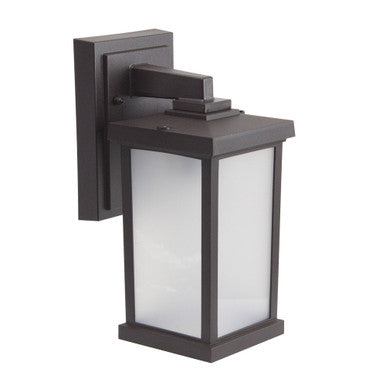 Napoli LED Large Polycarbonate Wall Light - Bronze Finish - UL Listed Wet - 13 Watt - 1140 Lumens - 3000K Soft White