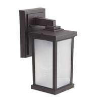 Napoli LED Large Polycarbonate Wall Light - Bronze Finish - UL Listed Wet - 13 Watt - 1140 Lumens - 3000K Soft White