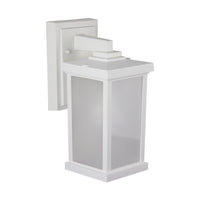 Napoli LED Large Polycarbonate Wall Light - White Finish - UL Listed Wet - 13 Watt - 1280 Lumens - 4000K Cool White